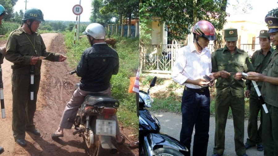 Cong an xa duoc xu ly vi pham giao thong tu 1/1/2025