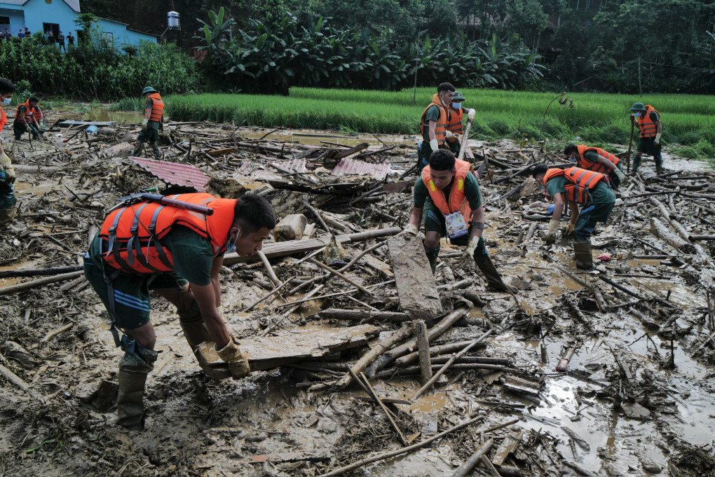 Hiện trường vụ lũ quét tại thôn Làng Nủ, xã Phúc Khánh, huyện Bảo Yên, tỉnh Lào Cai, ngày 12/9. Ảnh: Ngọc Thành