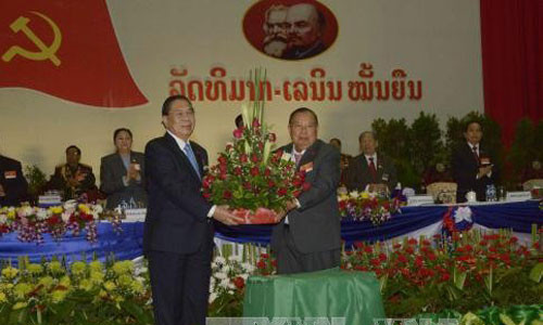 Ong Bounnhang Vorachit duoc bau la Tong Bi thu Dang NDCM Lao-Hinh-2