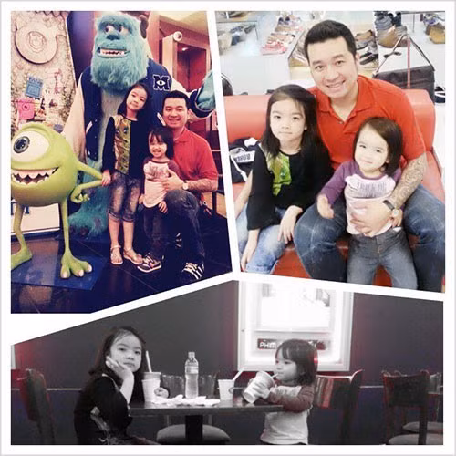 Anh là người yêu gia đình và chiều chuộng 2 cô con gái nhỏ .