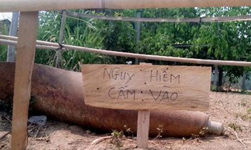 Phat hien bom con nguyen ngoi no tai khu dan cu