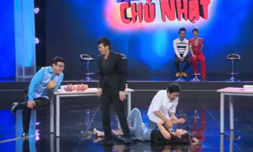 Lan Ngoc khoc thet vi so Truong Giang hon moi