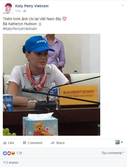 Lo anh moi Katy Perry co mat o Viet Nam