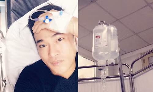 Minh Quan phai nhap vien cap cuu vi lam viec qua suc