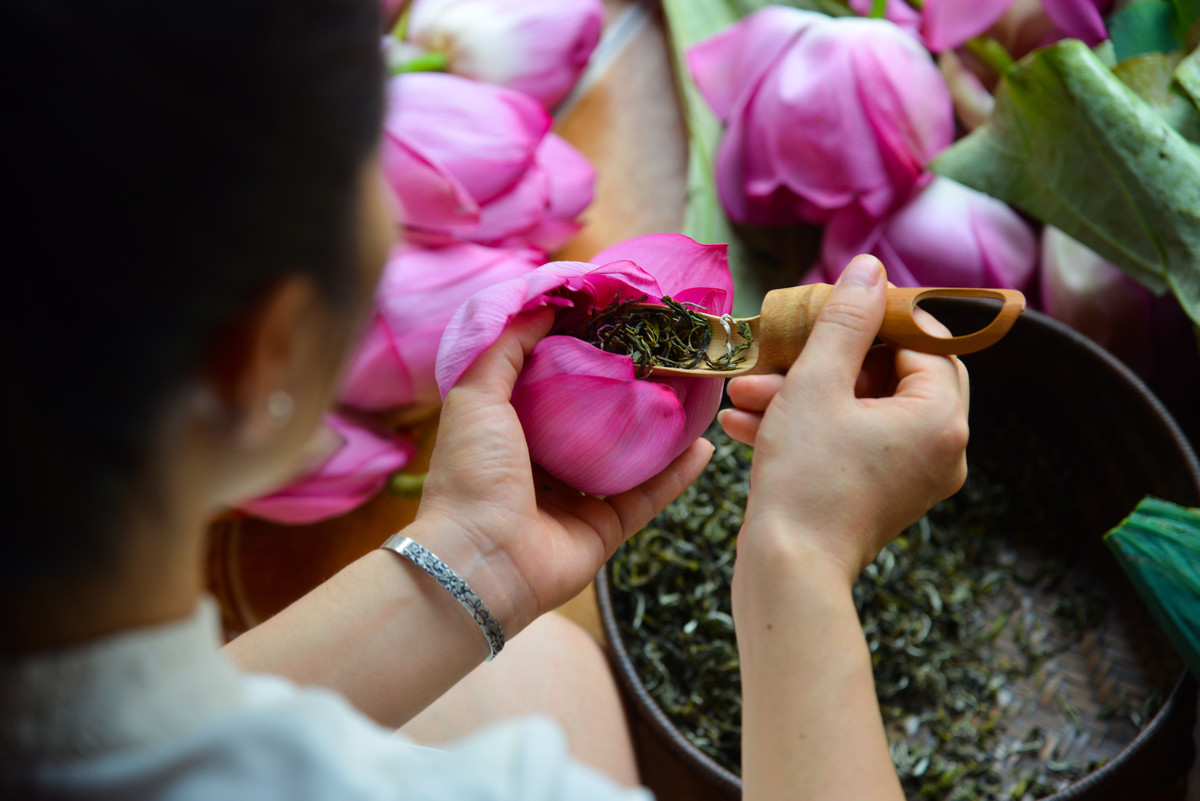 My cho biết, loại trà thường dùng là trà Tân Cương. Người nào cầu kỳ hơn có thể ướp trà Shan Tuyết, Tà Xùa hoặc Tây Côn Lĩnh.