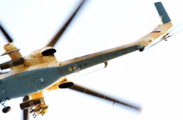 Tải trọng vũ khí của trực thăng khoảng 2,3 tấn.