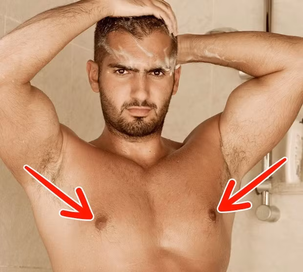  9. Núm vú của đàn ông: Trên thực tế, núm ngực xuất hiện ngay trong thai kỳ ở thời điểm trước khi hormone và gene quy định giới tính can thiệp. Bởi vậy, cả nam cả nữ đều có "núm". Có điều, chiếc núm của đàn ông chẳng để làm gì cả. Và biết đâu đấy, quá trình tiến hóa đôi khi lại khiến bộ phận cơ thể người này biến mất ấy chứ.