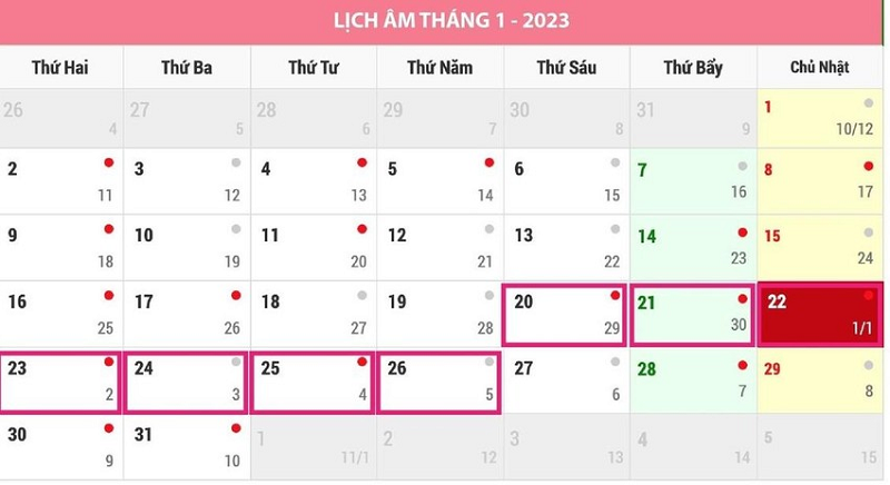 Thong nhat phuong an nghi Tet Nguyen dan 7 ngay