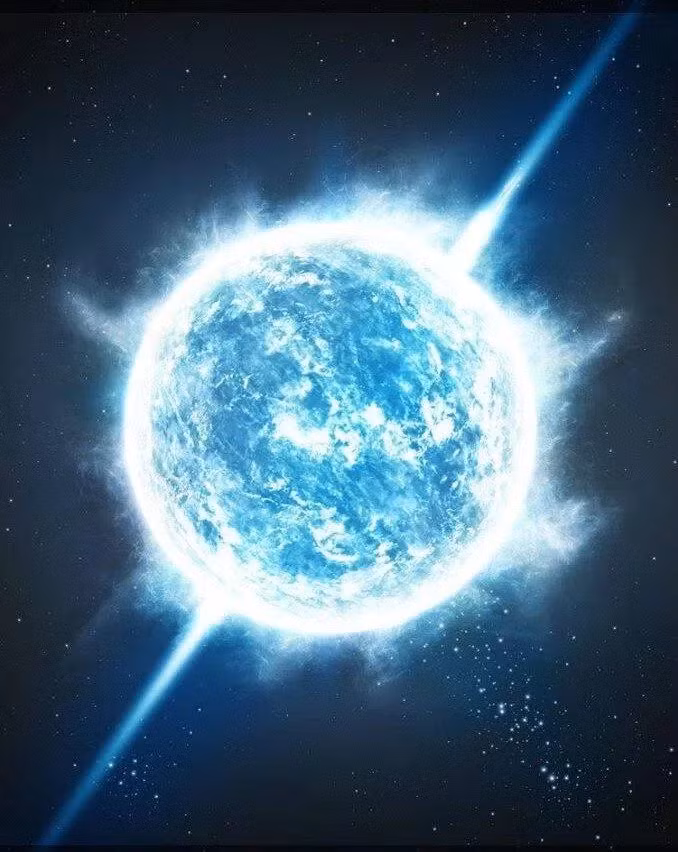 Giả thuyết được ủng hộ nhất gần đây cho rằng FRB chủ yếu là sao neutron, đặc biệt là các dạng sao neutron siêu mạnh như sao xung hoặc sao từ, hoặc một cú va chạm, hoặc sao neutron đó bỗng nhiên phát nổ khi đi vào giai đoạn cuối đời, tạo ra sóng xung kích cực mạnh xuyên thủng không - thời gian. 