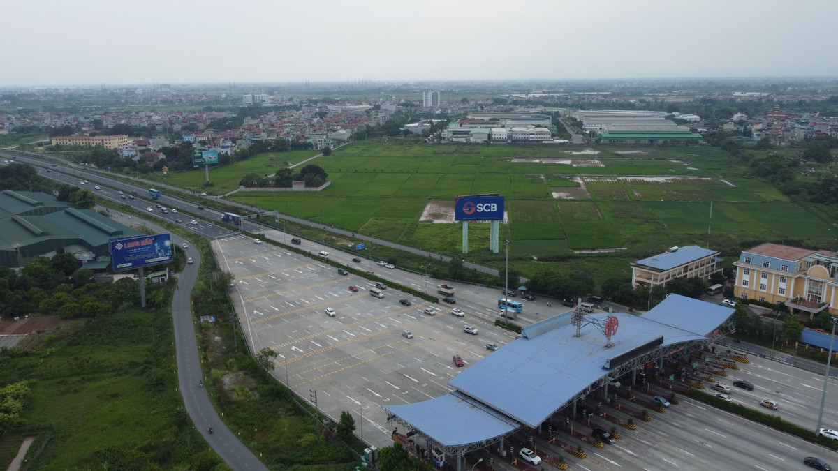 16h chiều 4/9 tại trạm thu phí Pháp Vân - Cầu Giẽ không xảy ra ách tắc.