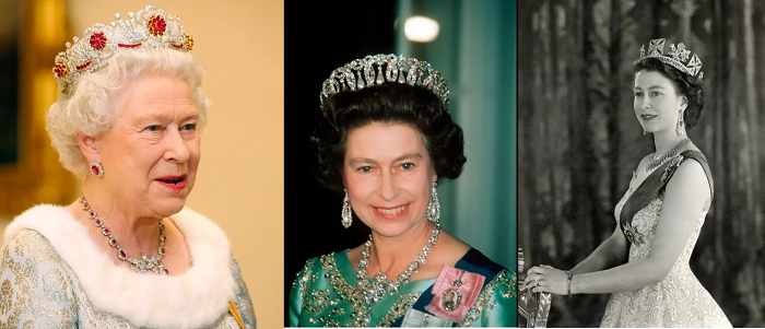 Theo luật Anh, người kế thừa vương miện của Nữ hoàng Elizabeth II có thể phải nộp thuế di sản tối đa 40% trên giá trị tài sản, và các vương miện đều có giá nhiều triệu đô. Cũng có khả năng nữ hoàng vẫn để chúng trong Bộ Sưu tập Hoàng gia và cho mượn trong những dịp đặc biệt.