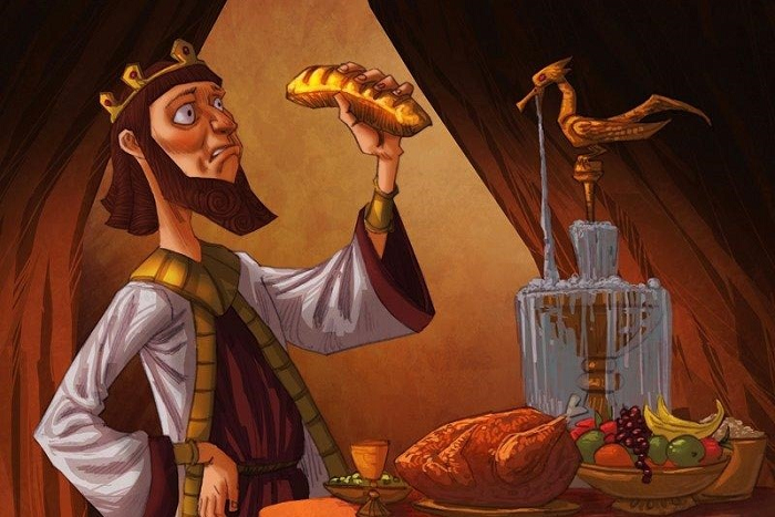 Theo Historyofyesterday, Midas là con trai của Gordian (vị vua đầu tiên của vương triều Phrygia). Midas được nhắc đến rộng rãi trong các ghi chép cổ, có niên đại vào thời hoàng đế Sargon II (trị vì từ năm 722 – 705 TCN) của đế chế hùng mạnh Assyria.