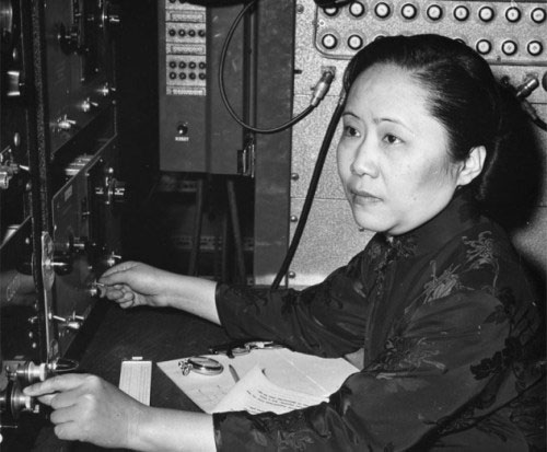  6. Chien-Shiung Wu: Nhà vật lý người Mỹ gốc Trung Quốc Chien-Shiung Wu đã tham gia Dự án Manhattan (1942-1945) của chính phủ Mỹ với kết quả sản xuất ra quả bom nguyên tử đầu tiên và thực hiện "thí nghiệm Wu” đo chính xác các hạt nhỏ giải phóng ra khỏi nguyên tử, và nhận thấy rằng chúng bị văng ra theo cách không đối xứng.