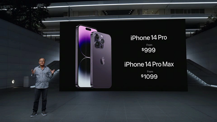 Đối với iPhone 14 Pro, giá khởi điểm sẽ là 30,99 triệu đồng và cao nhất là 46,99 triệu đồng. Cuối cùng, iPhone 14 Pro Max có giá khởi điểm 33,99 triệu đồng và cao nhất là 49,99 triệu đồng. Dòng sản phẩm này sẽ có các mức dung lượng lưu trữ 128 GB, 256 GB, 512 GB và 1 TB. Người dùng có các lựa chọn màu sắc Đen, Trắng, Vàng và Tím.