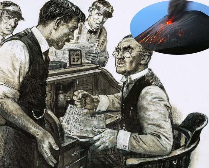  3. Bị đuổi việc vì giấc mơ: Ngày 29/8/1883, phóng viên Samson từ tờ báo Hoàn Cầu (Mỹ) trong giờ trực nằm mơ thấy núi lửa Krakatoa phun trào, khiến nhiều người chết và bị thương. 