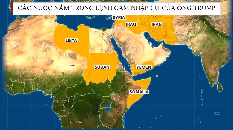 Cuoc song o 7 quoc gia ma ong Trump cam nhap cu