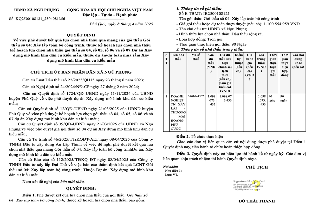 Hoang Phu Quoc, nha thau “bach phat - bach trung” tai Binh Thuan?