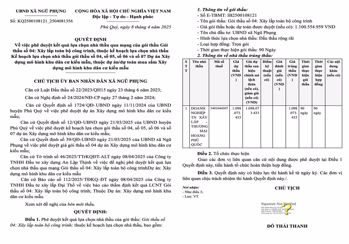 Hoang Phu Quoc, nha thau “bach phat - bach trung” tai Binh Thuan?