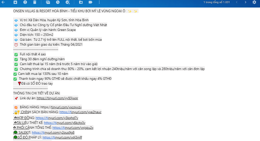 Du an Ohara Villas & Resort Hoa Binh: Rao ban ram ro... Chinh quyen noi 