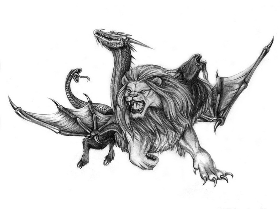 Do có tất cả 3 cái đầu nên quái thú Chimera vô cùng háu đói. Nó sẽ ăn thịt bất cứ sinh vật sống nào mà nó nhìn thấy.