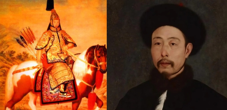 Gương mặt của vua Càn Long cũng toát lên sự thông thái, khí chất vương giả, quyền lực của bậc quân vương.