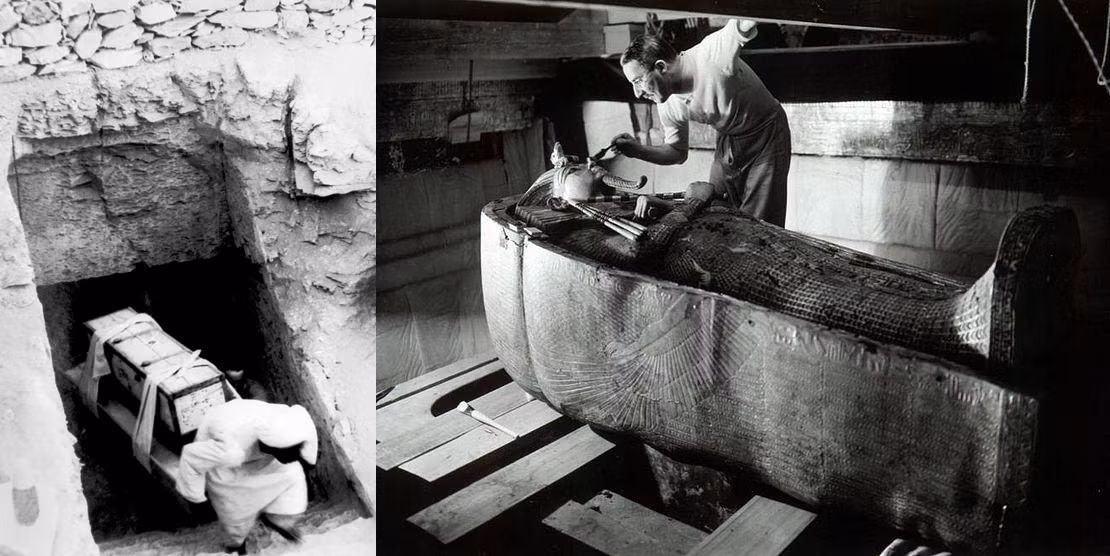 Năm 1922, nhà khảo cổ Howard Carter và các cộng sự đã tìm thấy lăng mộ của pharaoh Ai Cập Tutankhamun tại Thung lũng các vị vua. Lối vào lăng mộ còn nguyên dấu niêm phong. Theo đó, đây là một trong những lăng mộ nguyên vẹn nhất Ai Cập được tìm thấy từ trước đến nay.