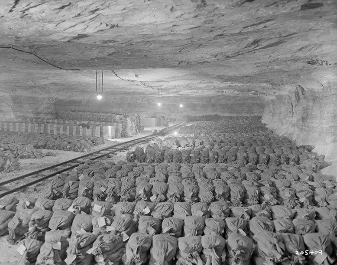 Sư đoàn 90 thuộc Tập đoàn quân số 3 của Mỹ tìm thấy nhiều tác phẩm nghệ thuật bị quân đội Đức quốc xã cướp bóc từ các bảo tàng nghệ thuật rồi đem giấu ở mỏ muối tại Merkers, Đức.