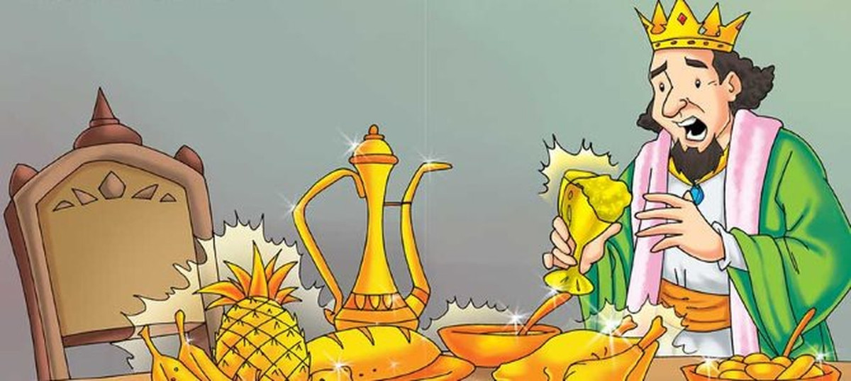 Vào một hôm, thần rừng Silenus cùng thần rượu vang Dionysus có chuyến du hành cùng nhau. Tuy nhiên, thần Silenus vô tình đi lạc vào khu vườn của nhà vua Midas và ngủ quên.