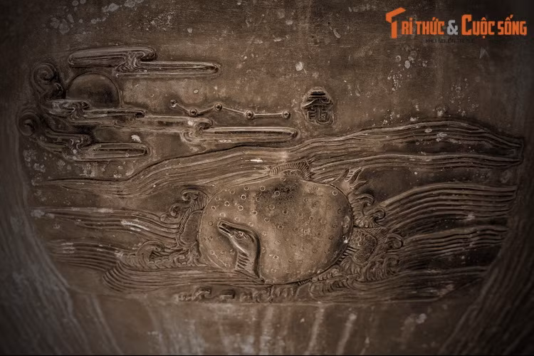 Trên Tuyên đỉnh còn có hình tượng “Ngoan” – tức con vích, loài rùa biển cỡ nhỏ. Trong Sách Đỏ Việt Nam, loài vích được xếp vào diện Nguy cấp. Số lượng của chúng giảm mạnh trong những năm gần đây do nạn đánh bắt bừa bãi và môi trường ô nhiễm.