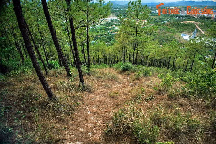 Sách "Đại Nam dư địa chí ước biên" viết về ngọn núi này như sau: "Núi Ngự Bình, tục gọi là núi Bằng... vuông chằn chặn như bức bình phong, là bức án trọng yếu bậc nhất phía trước Kinh thành... Núi này là một trong 20 thắng cảnh của Kinh đô".