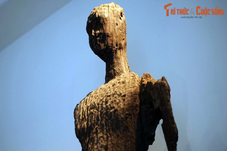 Đỉnh đầu tượng còn dấu vết Nhục khấu, tóc xoắn ốc. Trong các tượng Phật gỗ Óc Eo từng được phát hiện, tượng Phật Sa Đéc không phải bức tượng nguyên vẹn nhất, nhưng có kích thước đồ sộ nhất.