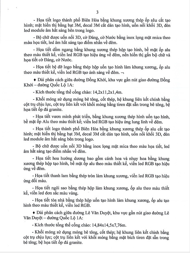 Đồng Nai: TP Biên Hoà chi hơn 11,5 tỷ làm 4 cổng chào tạo điểm nhấn - Hình 3 Dong Nai: TP Bien Hoa chi hon 11,5 ty lam 4 cong chao tao diem nhan-Hinh-3