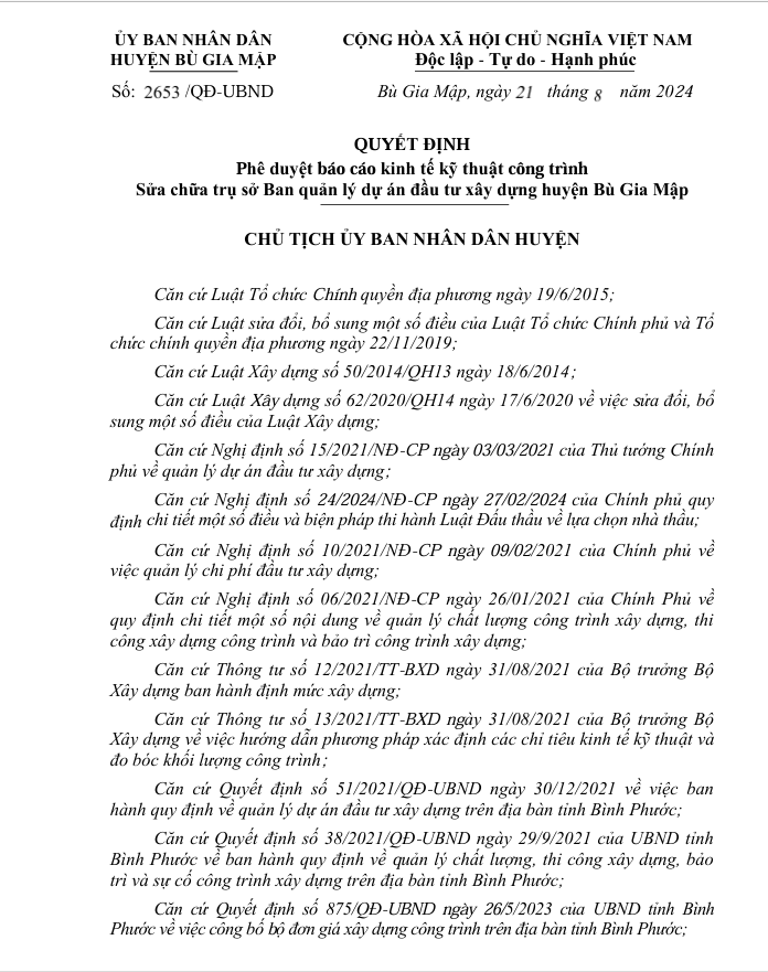 Binh Phuoc: Goi sua chua tru so Ban QLDA huyen Bu Gia Map da co chu-Hinh-3