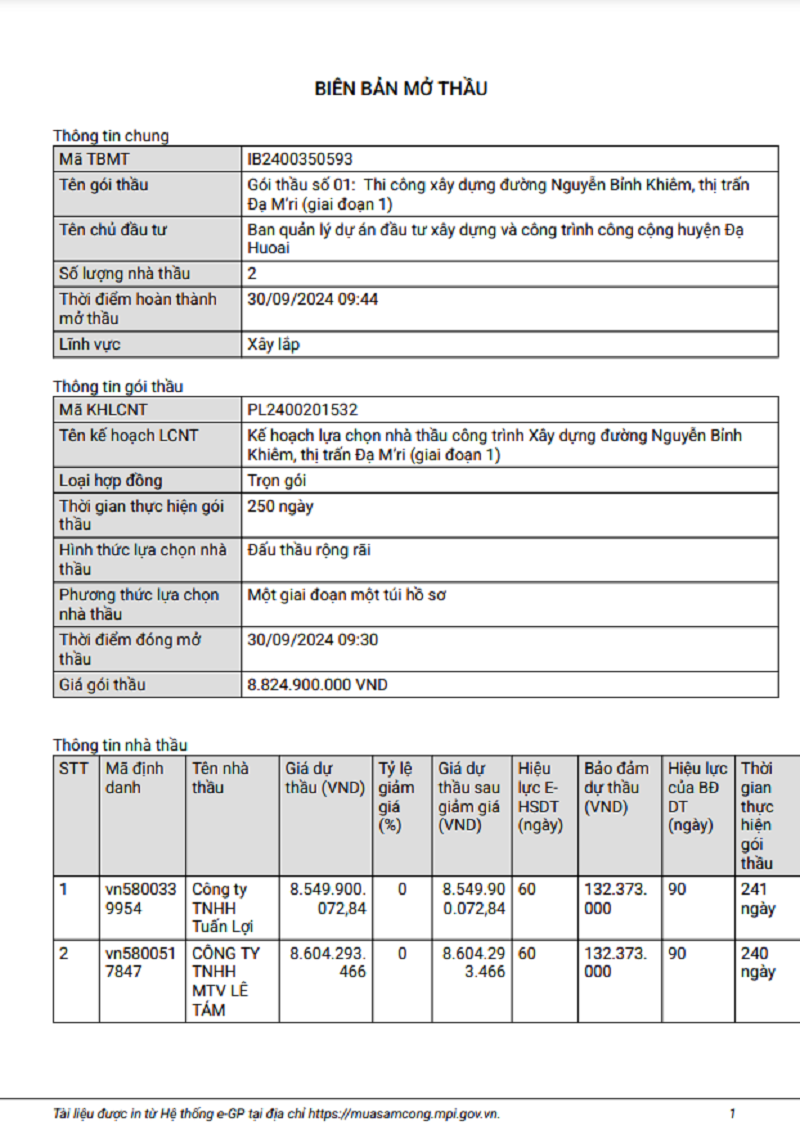 Lam Dong: 2 nha thau canh tranh goi xay dung duong Nguyen Binh Khiem
