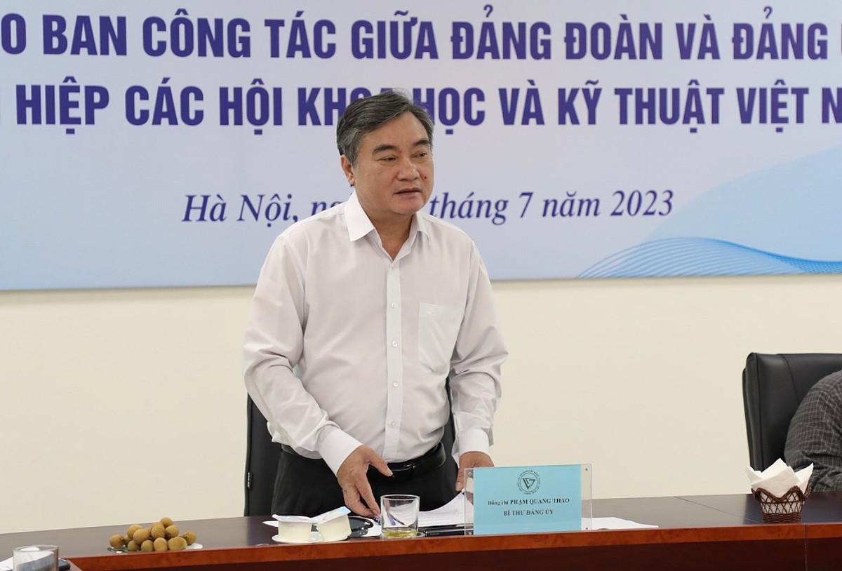 Hội nghị giao ban giữa Đảng đoàn và Đảng úy Liên hiệp các Hội KH&KT Việt Nam - Hình 4 Hoi nghi giao ban giua Dang doan va Dang uy Lien hiep cac Hoi KH&KT Viet Nam-Hinh-4