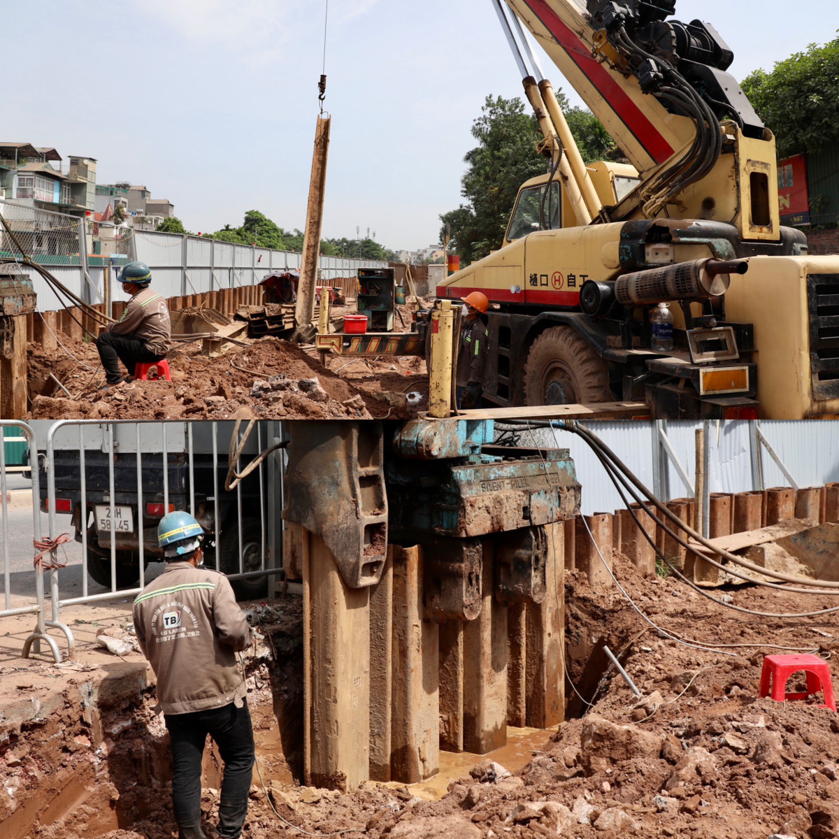 Đại diện nhà thầu dự án cho biết, đoạn từ ngõ 124 đến nút giao Xuân Diệu (gần chợ hoa Quảng Bá) đã thi công cơ bản hoàn thiện tường chắn đê bê tông cốt thép khoảng 750/840md, đạt 90%; còn 90md đã thi công xong phần móng đang triển khai thi công.