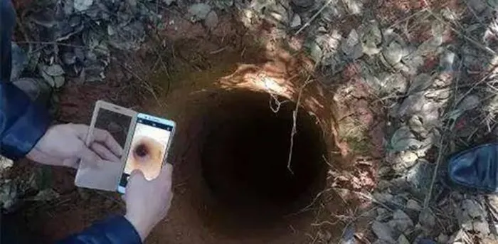 Ông đã phát hiện một chiếc hố bí ẩn trong chuồng lợn và liền báo cảnh sát.