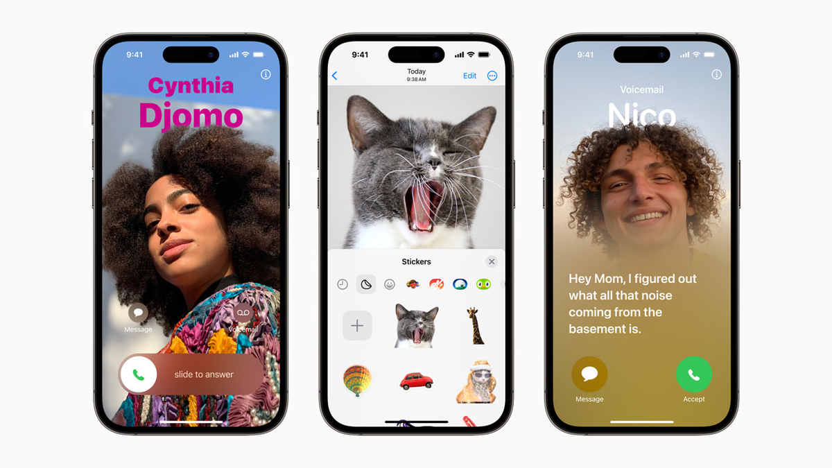 Ngoài ra, tính năng này cũng tích hợp vào bảng chia sẻ trên iOS 17 và hoạt động với các ứng dụng gọi điện của bên thứ ba như WhatsApp.