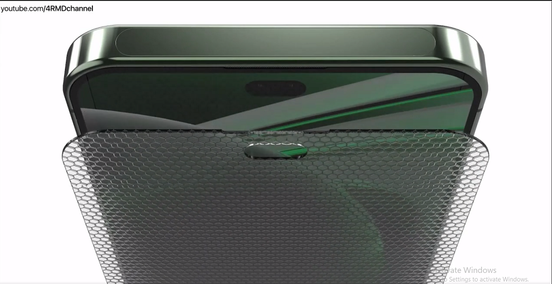 Face ID được tích hợp dưới màn hình của điện thoại.