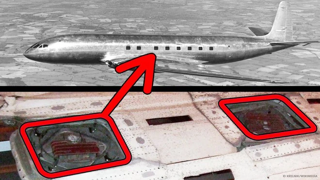 1. Sau vụ tai nạn của chiếc máy bay Comet vào những năm 1950, các kỹ sư phát hiện ra rằng cửa sổ hình vuông không chịu áp lực tốt khi máy bay bay lên cao.