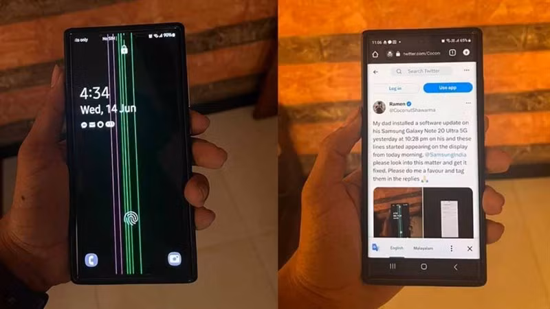 Tuy nhiên, không chỉ riêng Galaxy Note 20 Ultra gặp vấn đề này, mà nhiều người dùng của các điện thoại Samsung khác cũng đã báo cáo về hiện tượng tương tự trên màn hình của họ.