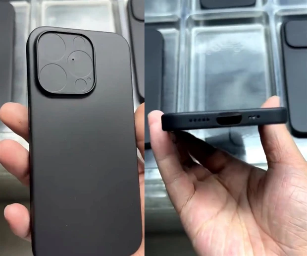 Một tài khoản Twitter có tên Majin Bu đã chia sẻ một video ngắn dài 18 giây giới thiệu ốp lưng dành cho iPhone 15 Pro Max. Video này cho thấy một sự thay đổi đáng kể ở phần trên cùng của khung bên trái của ốp lưng. Nút gạt âm thanh truyền thống trên iPhone đã được thay thế bằng một phím bấm "tùy chỉnh" mới mẻ, với kích thước rộng hơn và tròn trịa hơn. (Ảnh: ITHome)