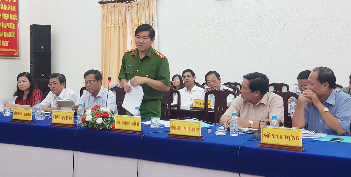 Đại tá Nguyễn Văn Hận, Phó Giám đốc Công an tỉnh Bạc Liêu. 