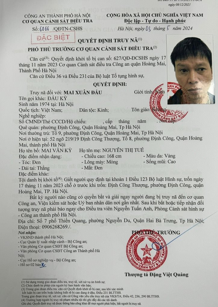 Đấu “Kỳ” có 5 tiền án bị truy nã đặc biệt vì chém người Dau “Ky” co 5 tien an bi truy na dac biet vi chem nguoi