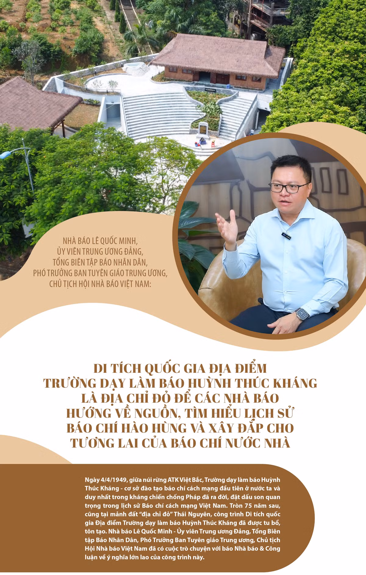 Truong day lam bao Huynh Thuc Khang - Dia chi do cua cac nha bao