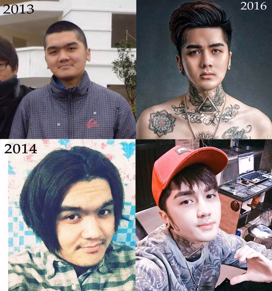 Tìm hiểu kỹ hơn, thì từ tháng 9/2015, Bùi Tùng đã từng gây xôn xao cộng đồng mạng Việt với bức ảnh khoe hình xăm chó ở trên đầu. Cùng với đó, Bùi Tùng cũng có loạt ảnh thể hiện sự thay đổi hoàn toàn về ngoại hình của cậu trong 4 năm qua và được nhiều bạn trẻ quan tâm.