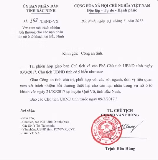 No xe khach tai Bac Ninh: Xem xet trach nhiem boi thuong cac nan nhan-Hinh-2