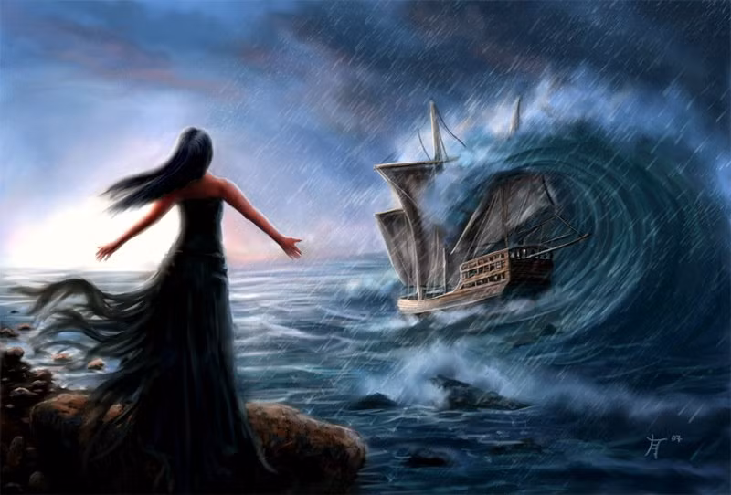 Trong thần thoại Hy Lạp, nàng tiên cá (siren) cũng được đề cập đến trong hình hài nửa người, nửa chim và có giọng hát tuyệt vời.