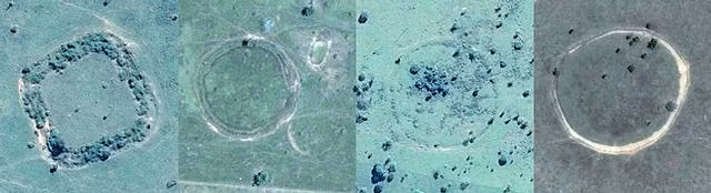 Cụ thể, một số đường hào rộng 11m, sâu 4m, đường kính từ 100 - 300m. Một số khu vực có đến 6 hình thù. Kết quả nghiên cứu của ĐH Helsinki, Phần Lan chỉ ra những hình thù trừu tượng này do người dân bản xứ tạo ra cách đây 1.000 – 3.000 năm với mục đích siêu hình và để thờ cúng.