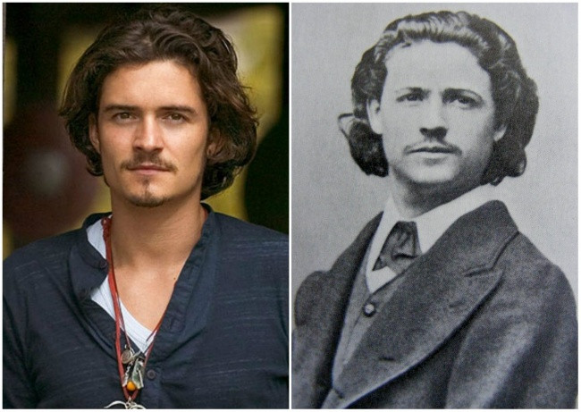 Nam tài tử Orlando Bloom lại có diện mạo khá giống họa sĩ lừng danh Nicolae Grigorescu.